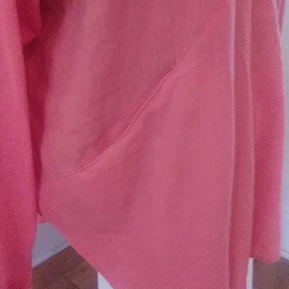 NWT FREE PEOPLE LINEN BLEND TOP SZ M SALMON COLOR - Picture 3 of 7